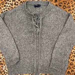 Zara tie up knit sweater